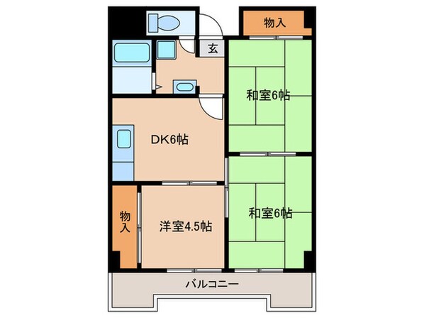 プラネット藤井寺の物件間取画像